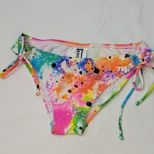 Roxy Neon Splatter Swim Bikini Bottoms